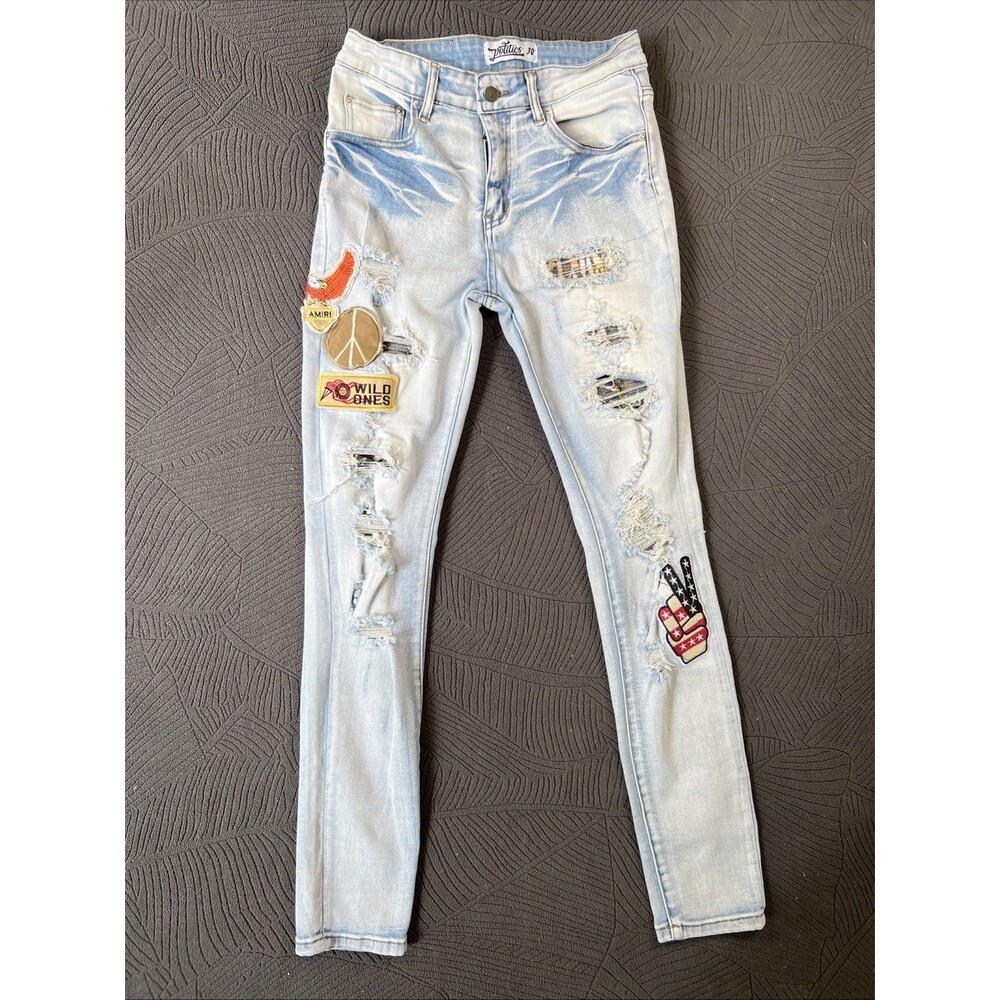 Politics Jeans - Biker Peace denim Jean W30 L30